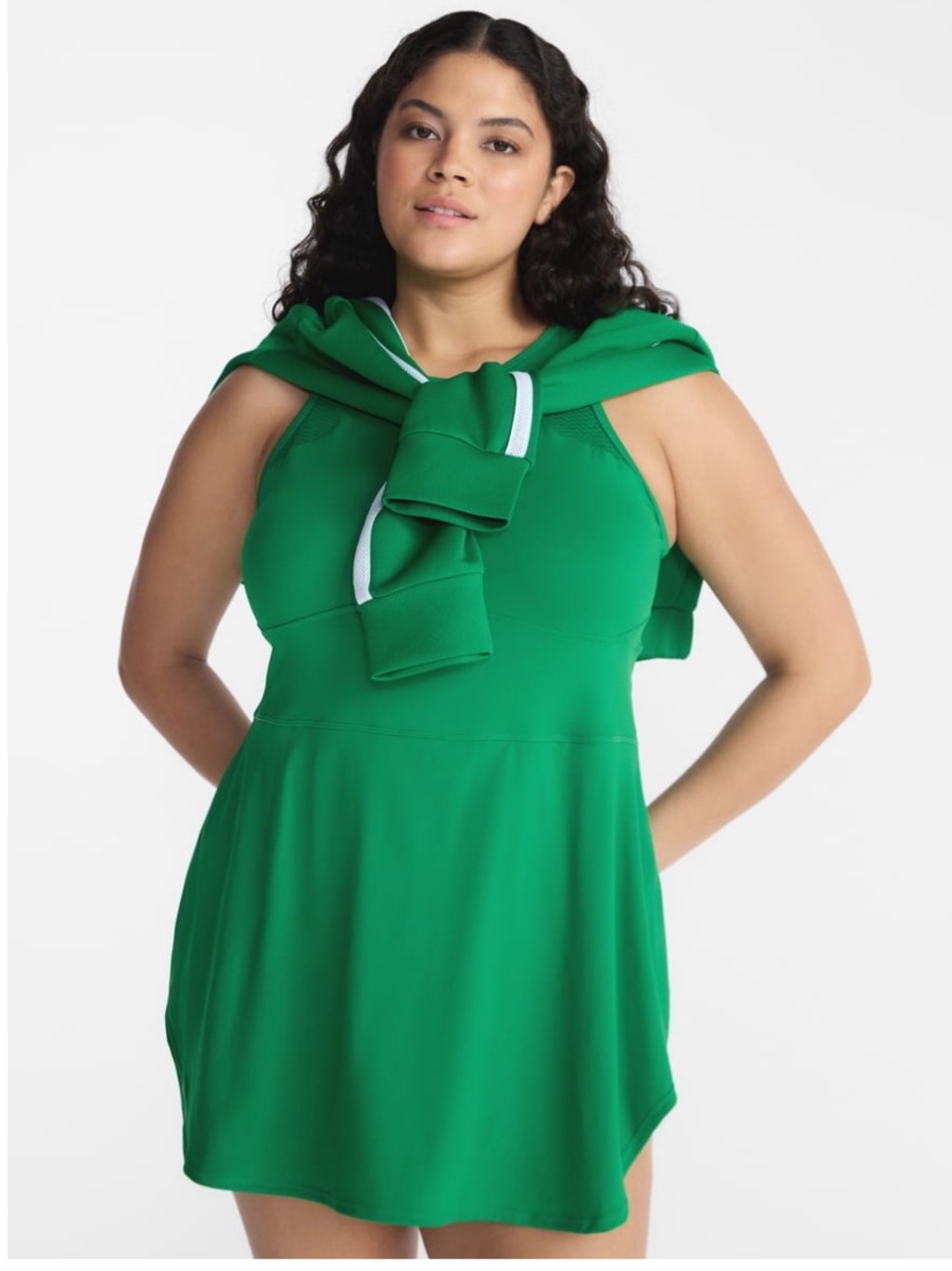 Avia Emerald Green Sleeveless Mini Tennis Dress Size L NWT